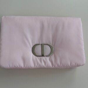 Pink Satin Pouch Bag - Elegant Light Pink Clutch Dior